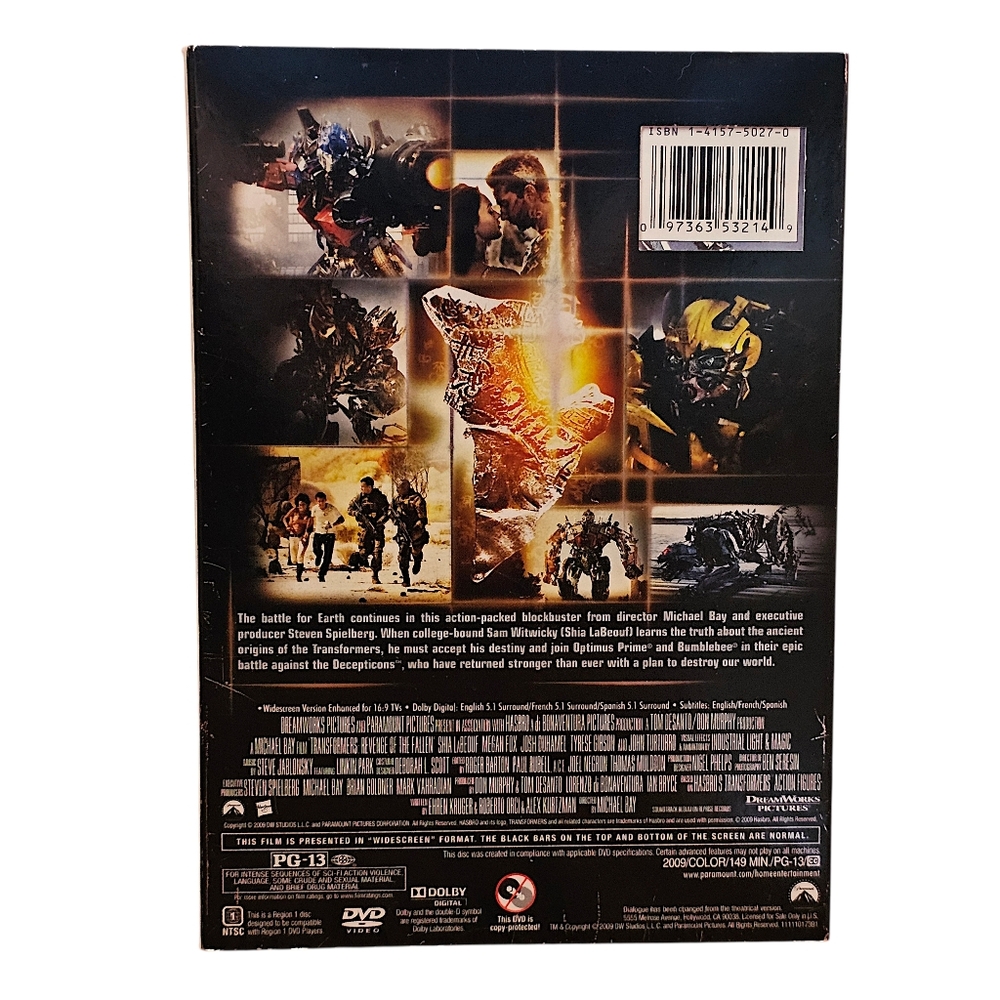 Transformers: Revenge of the Fallen (DVD, 2009) - Picture 3 of 8